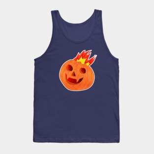 Jack O'Lantern is on Fire Tank Top